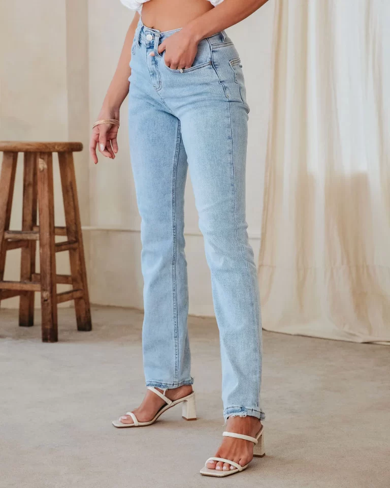 90s straight leg jeans – women's high-waisted denim